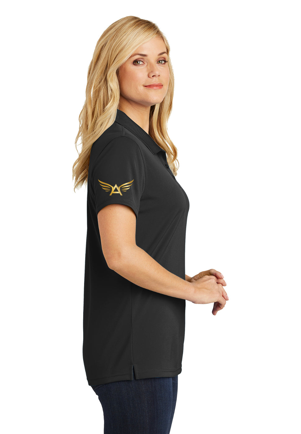 Women's Black Polo Pre-Order